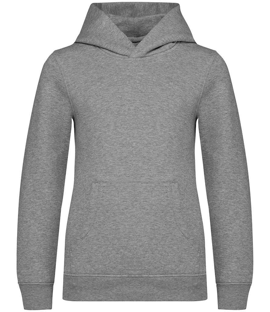Native Spirit Kids Hooded Sweatshirt in Moon Grey Heather, front view