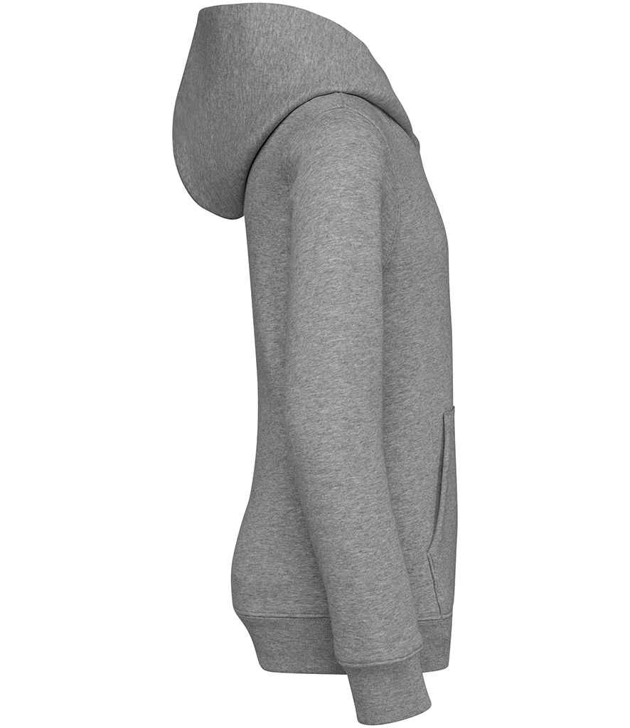 Native Spirit Kids Hooded Sweatshirt in Moon Grey Heather, side view