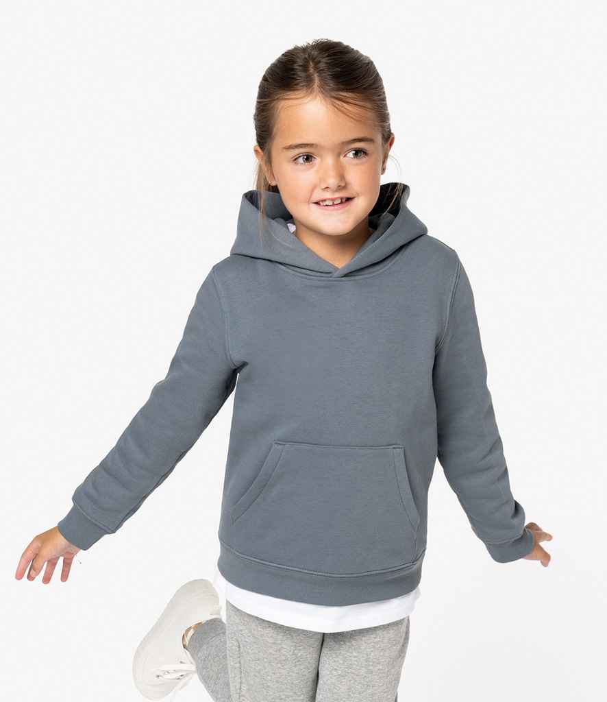 Native Spirit Kids Hooded Sweatshirt in Moon Grey Heather