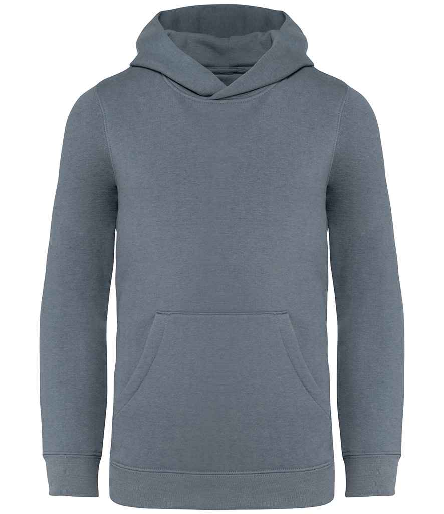 Native Spirit Kids Hooded Sweatshirt in Mineral Grey, front view