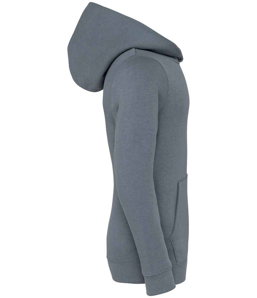 Native Spirit Kids Hooded Sweatshirt in Mineral Grey, side view