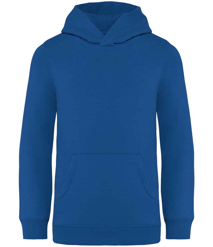 Native Spirit Kids Hooded Sweatshirt in Sea Blue, front view