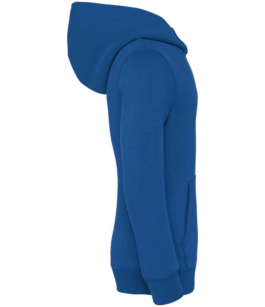 Native Spirit Kids Hooded Sweatshirt in Sea Blue, side view