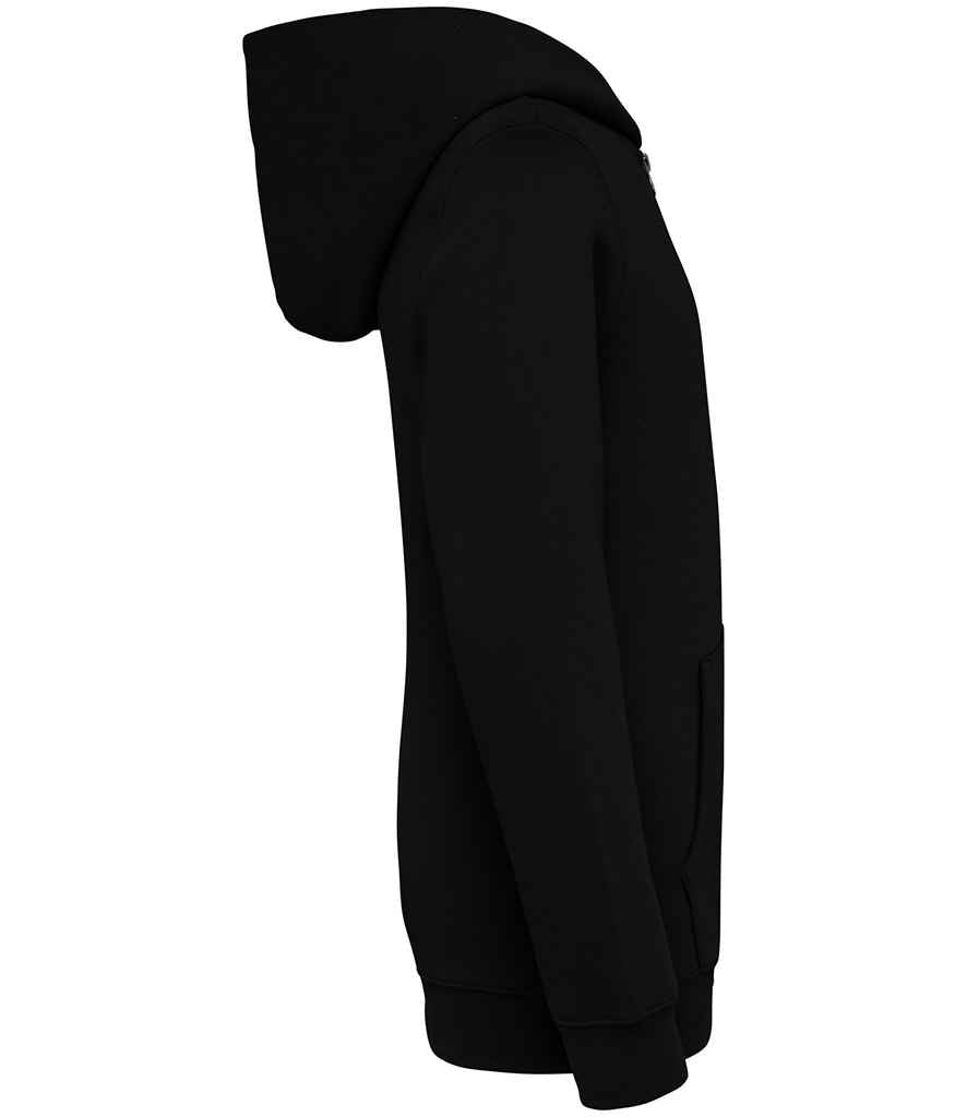 Native Spirit Kids Full Zip Hoodie in Black, side view