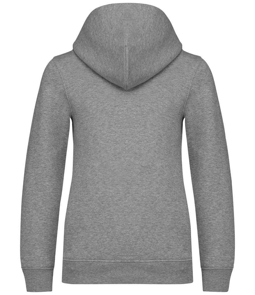 Native Spirit Kids Full Zip Hoodie in Moon Grey Heather, back view