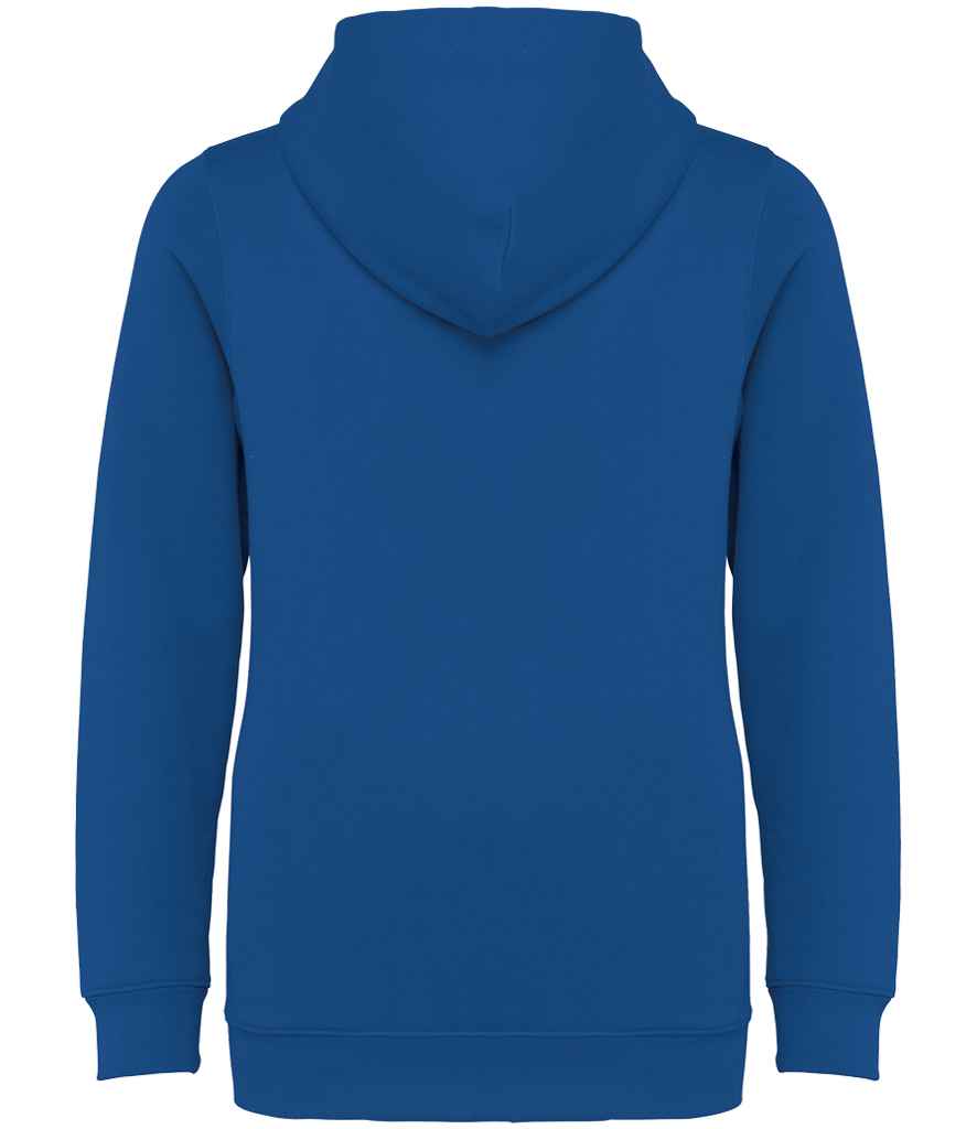 Native Spirit Kids Full Zip Hoodie in Sea Blue, back view