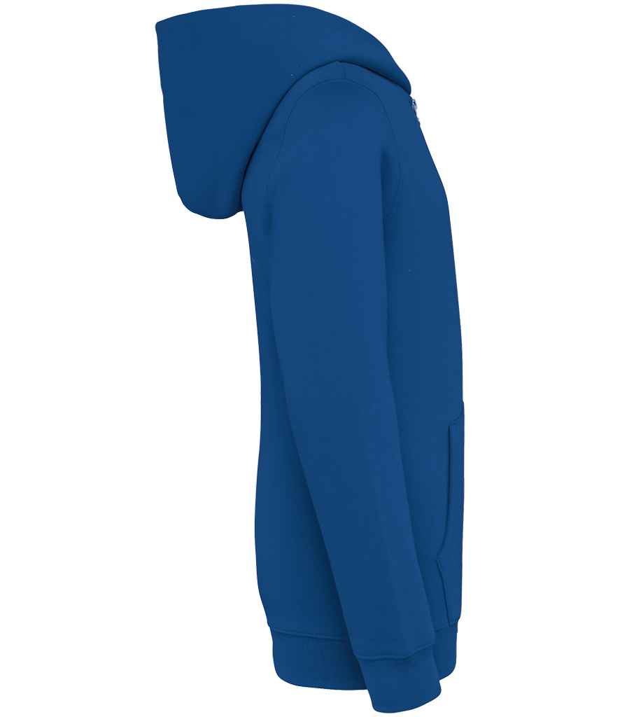 Native Spirit Kids Full Zip Hoodie in Sea Blue, side view