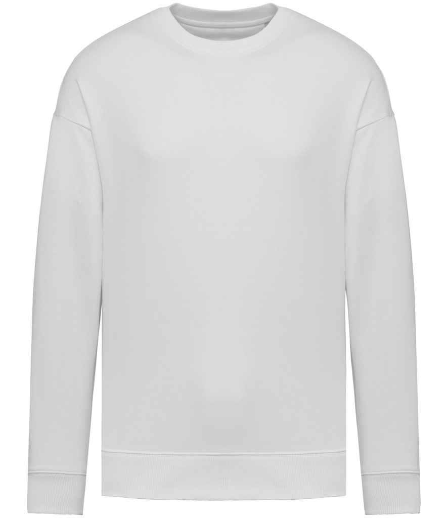 Native Spirit Unisex Oversized Sweatshirt in White, front view