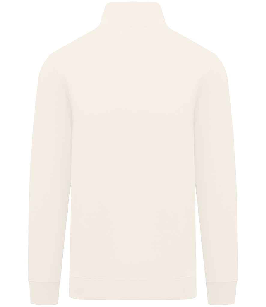 Native Spirit 1/4 Zip Sweatshirt in Ivory, back view