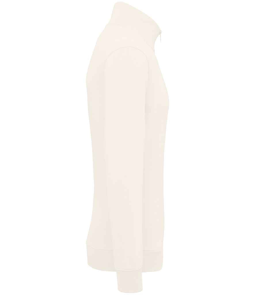 Native Spirit 1/4 Zip Sweatshirt in Ivory, side view