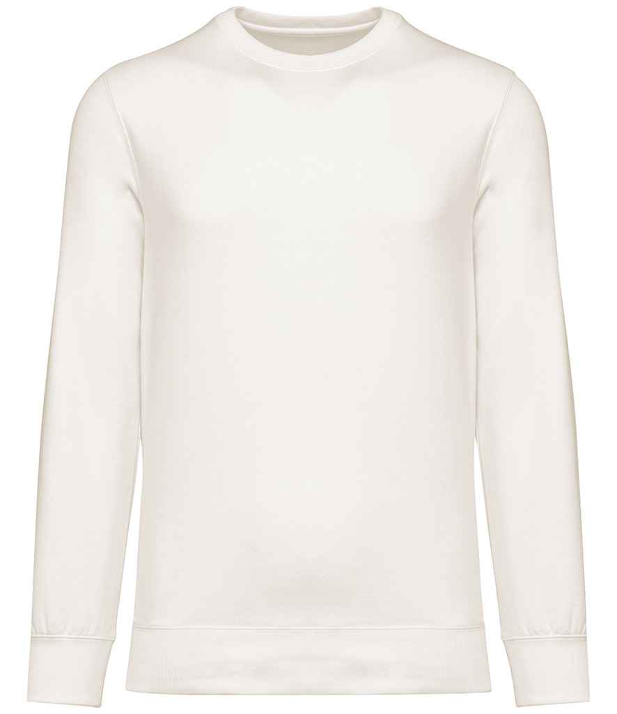 Native Spirit Unisex French Terry Crew Neck Sweatshirt in Ivory, front view