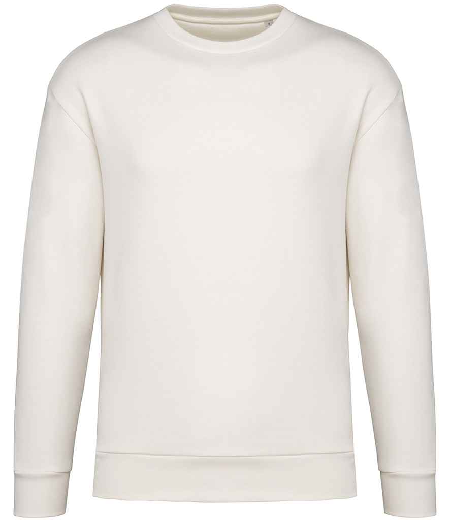 Native Spirit Unisex Organic Crew Neck Sweatshirt in Ivory, front view