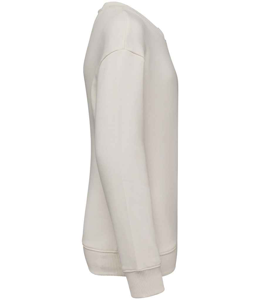 Native Spirit Kids Oversized Round Neck Sweatshirt in Ivory, side view