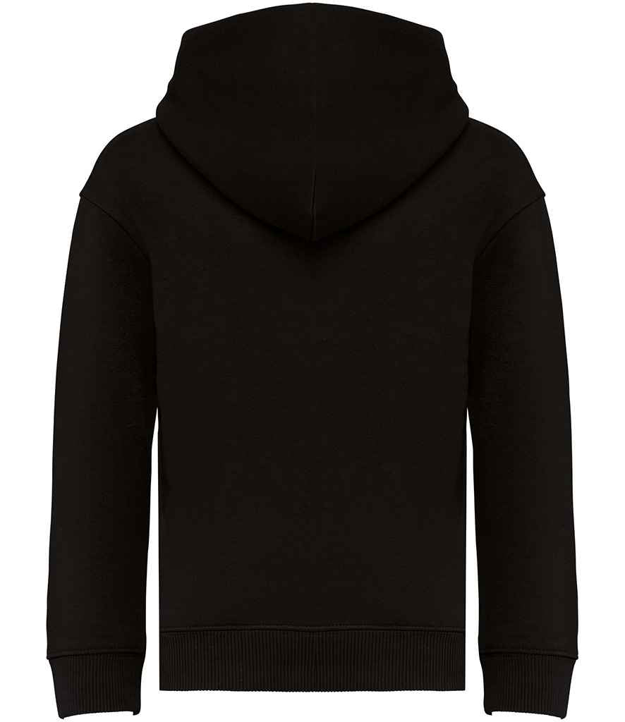 Native Spirit Kids Oversized Hooded Sweatshirt in Black, back view
