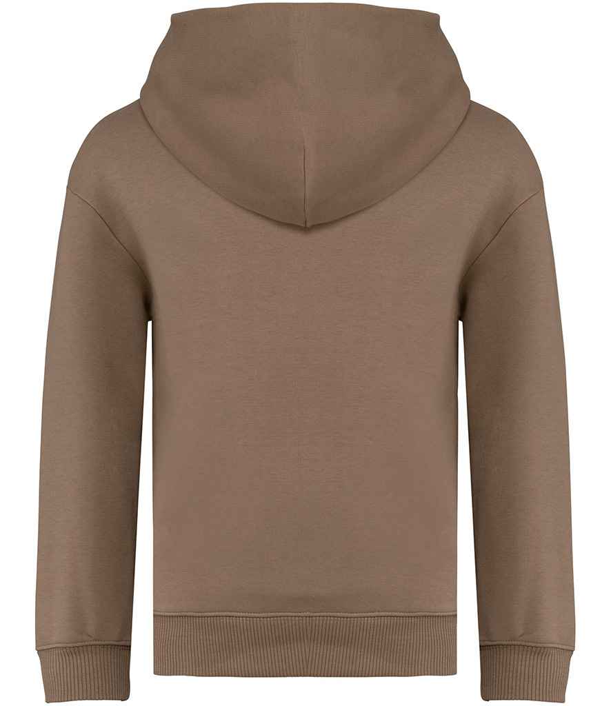 Native Spirit Kids Oversized Hooded Sweatshirt in Driftwood, back view
