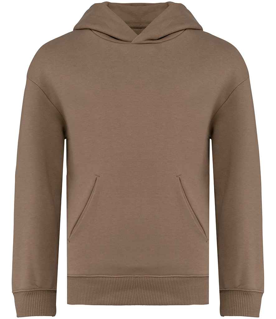 Native Spirit Kids Oversized Hooded Sweatshirt in Driftwood, front view
