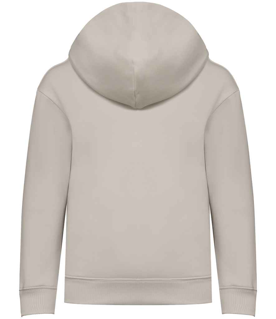 Native Spirit Kids Oversized Hooded Sweatshirt in Ivory, back view
