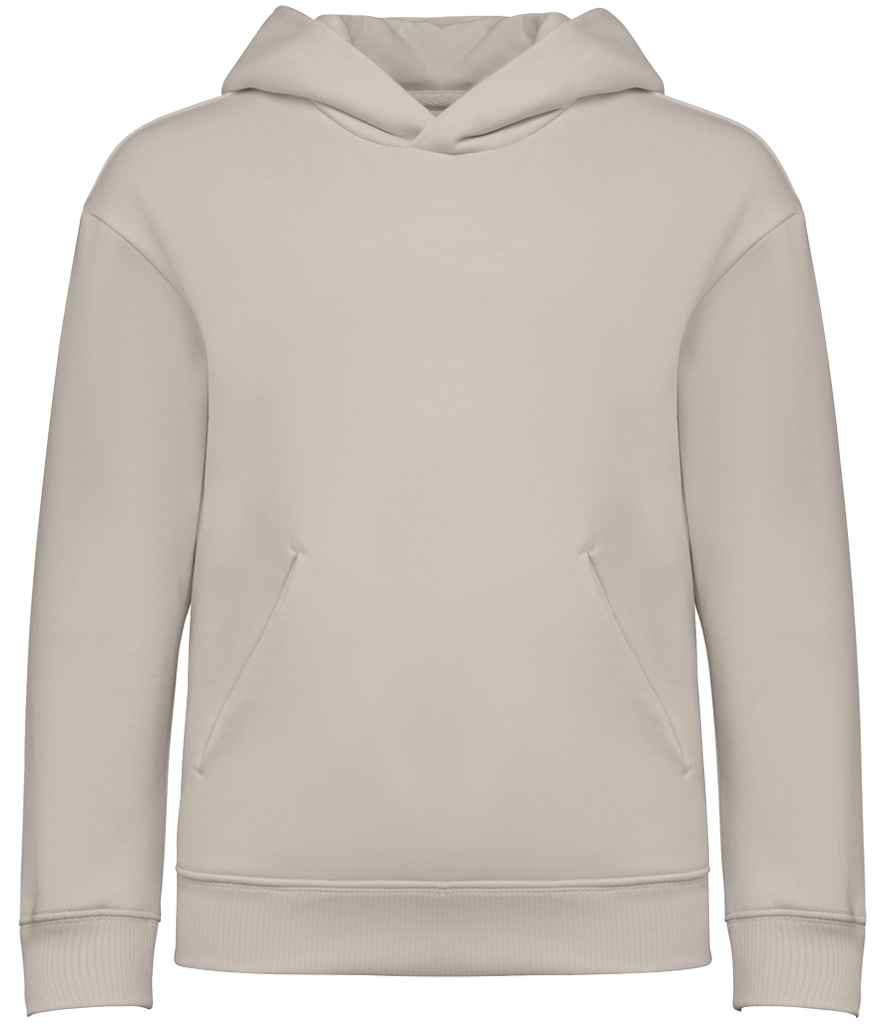 Native Spirit Kids Oversized Hooded Sweatshirt in Ivory, front view
