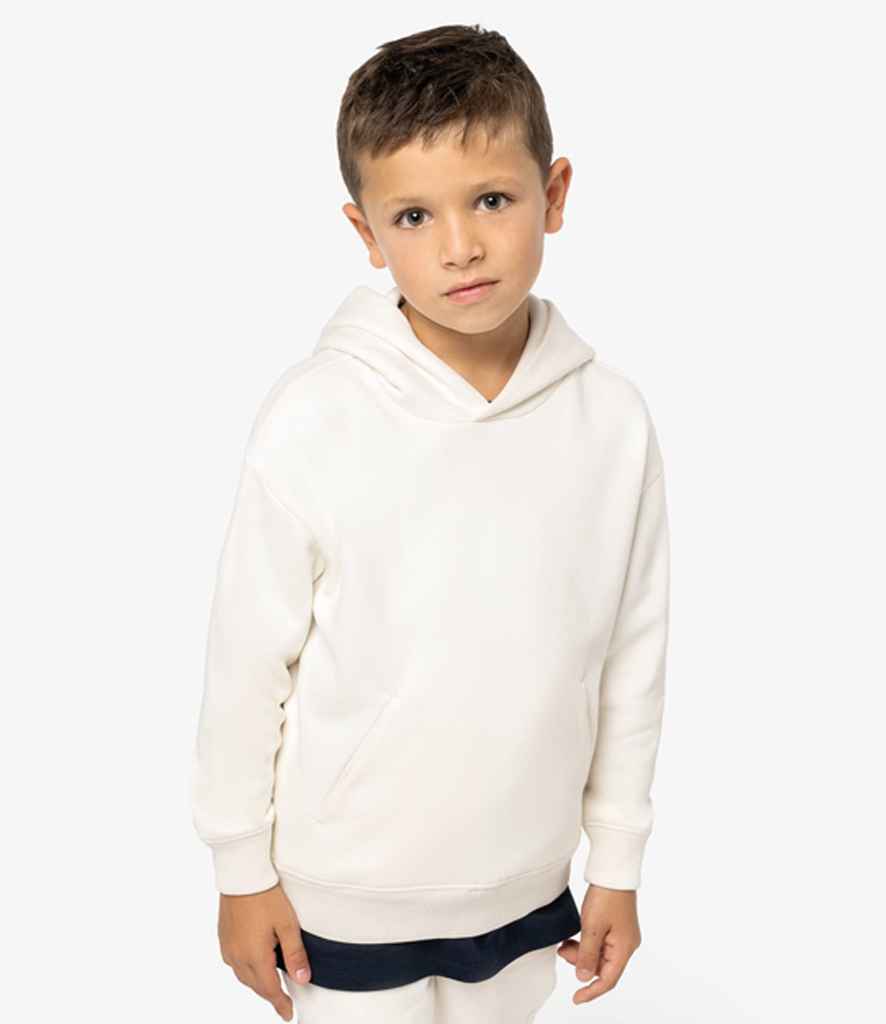 Native Spirit Kids Oversized Hooded Sweatshirt in Ivory