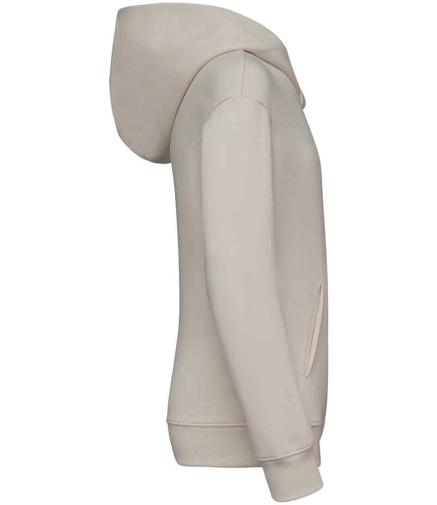 Native Spirit Kids Oversized Hooded Sweatshirt in Ivory, side view