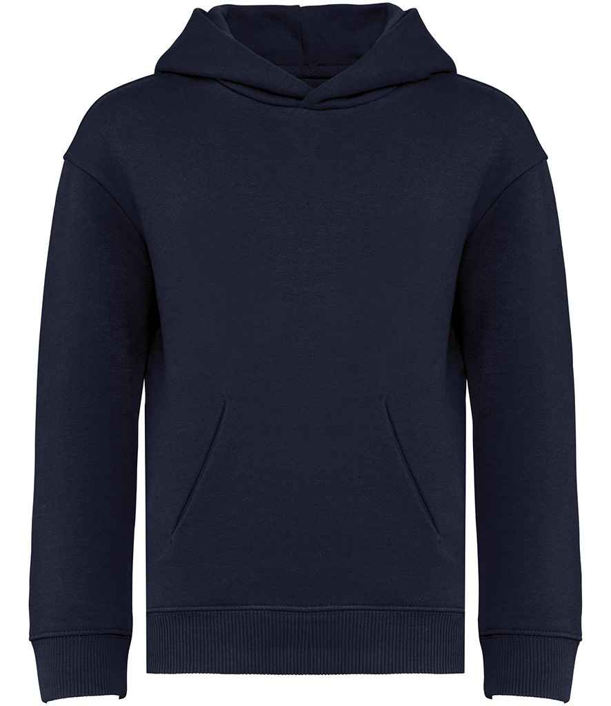 Native Spirit Kids Oversized Hooded Sweatshirt in Navy, front view