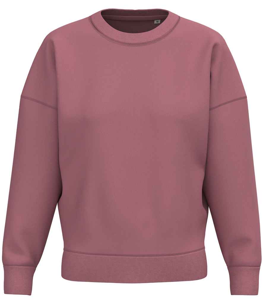 Native Spirit Ladies Crew Neck Sweatshirt in Antique Rose, front view