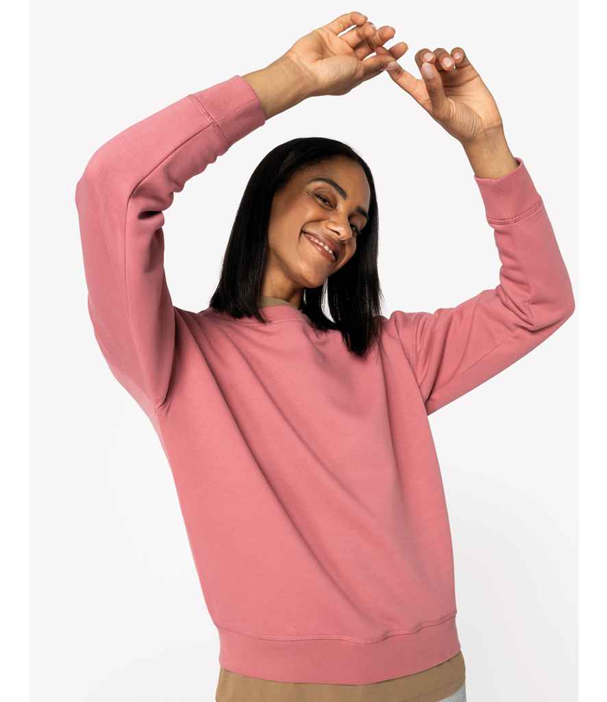 Native Spirit Ladies Crew Neck Sweatshirt in Antique Rose