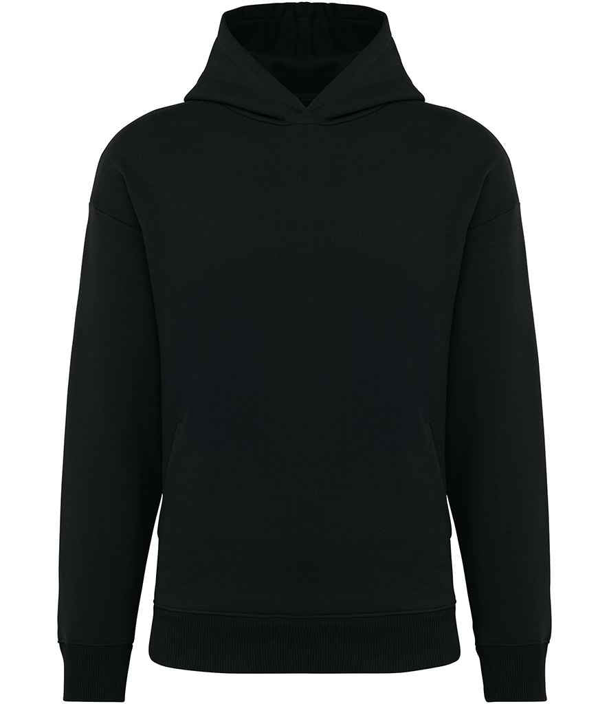 Native Spirit Unisex Oversized Hooded Sweatshirt in Black, front view