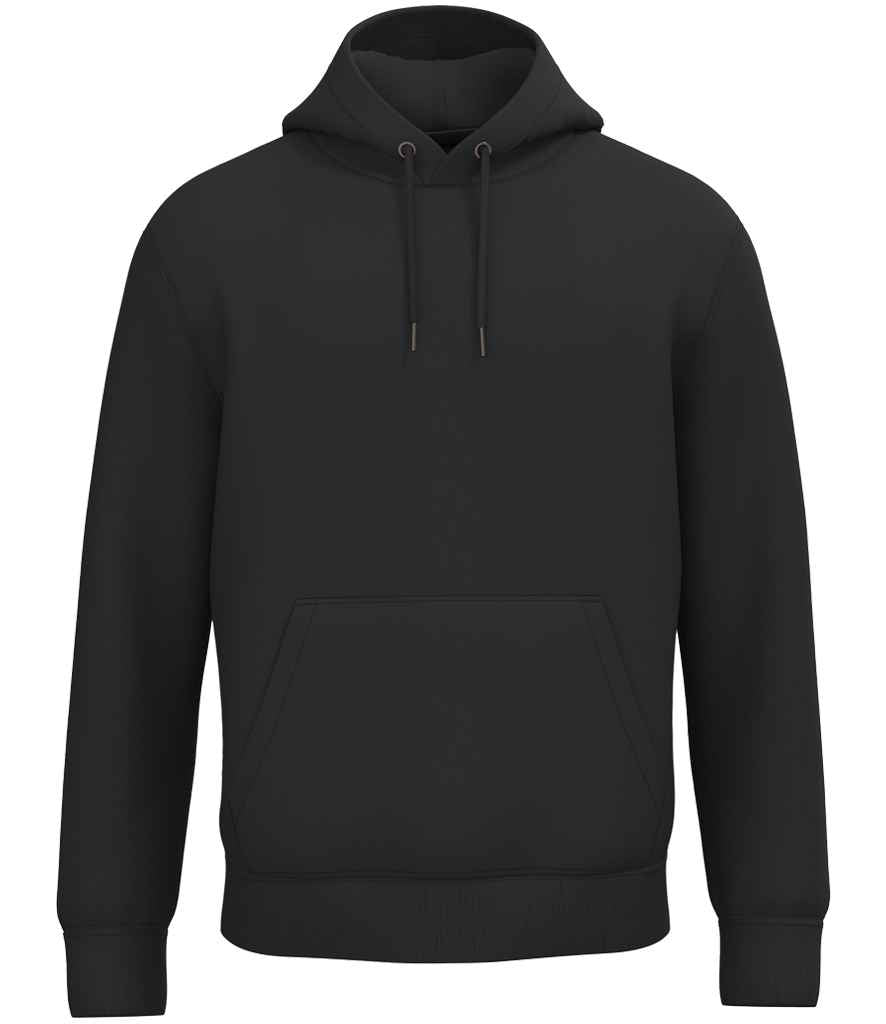 Native Spirit Unisex Hooded Sweatshirt in Black, front view