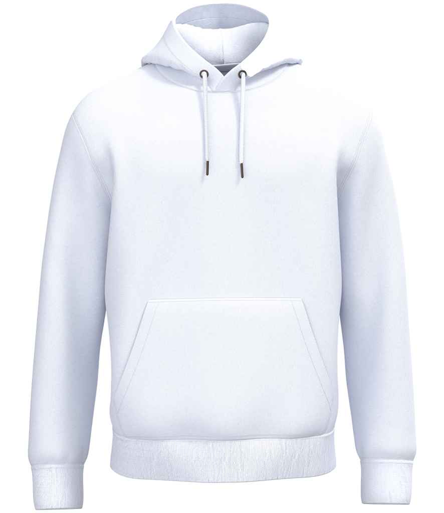 Native Spirit Unisex Hooded Sweatshirt in White, front view