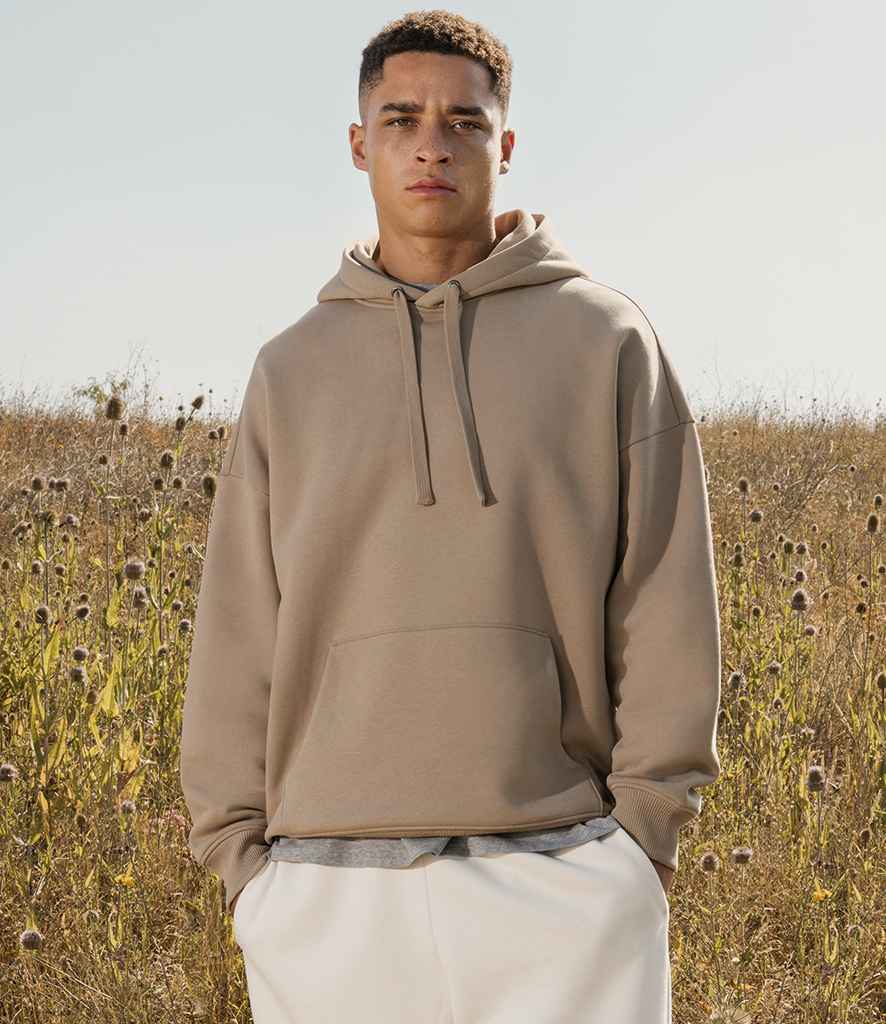 Native Spirit Unisex Heavyweight Oversized Hooded Sweatshirt in Wet Sand