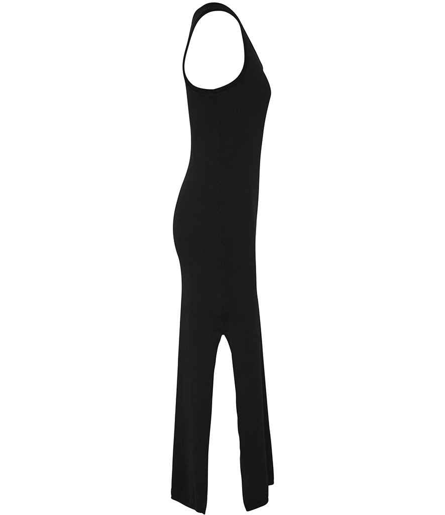 Native Spirit Ladies Jersey Washed Dress in Washed Coal Grey, side view