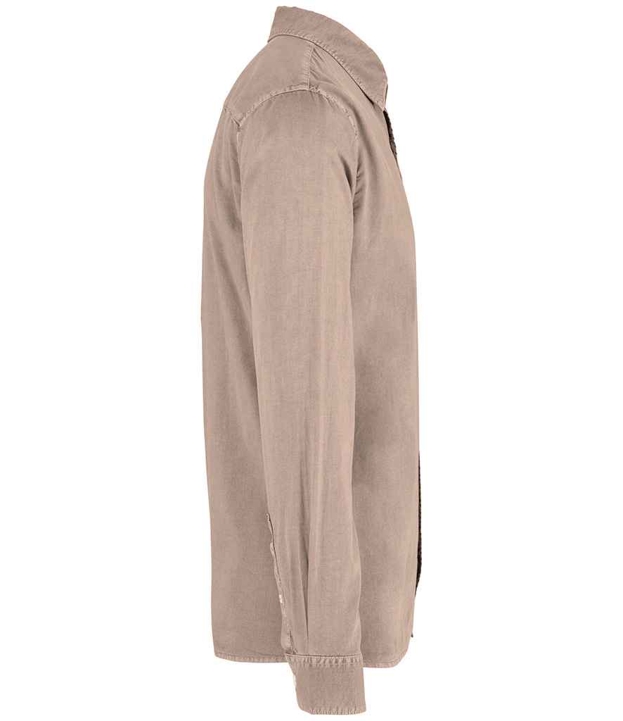 Native Spirit Washed Long Sleeve Shirt in Washed Linen, side view