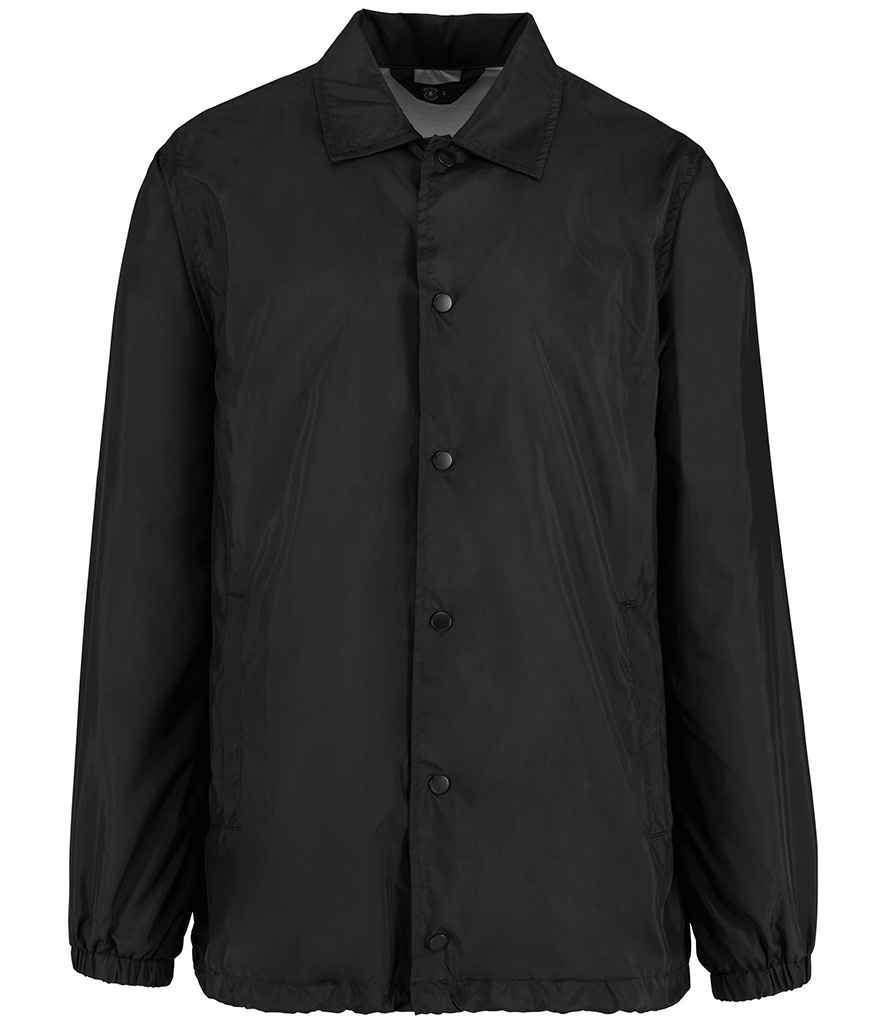 Native Spirit Unisex Windbreaker Jacket in Black, front view