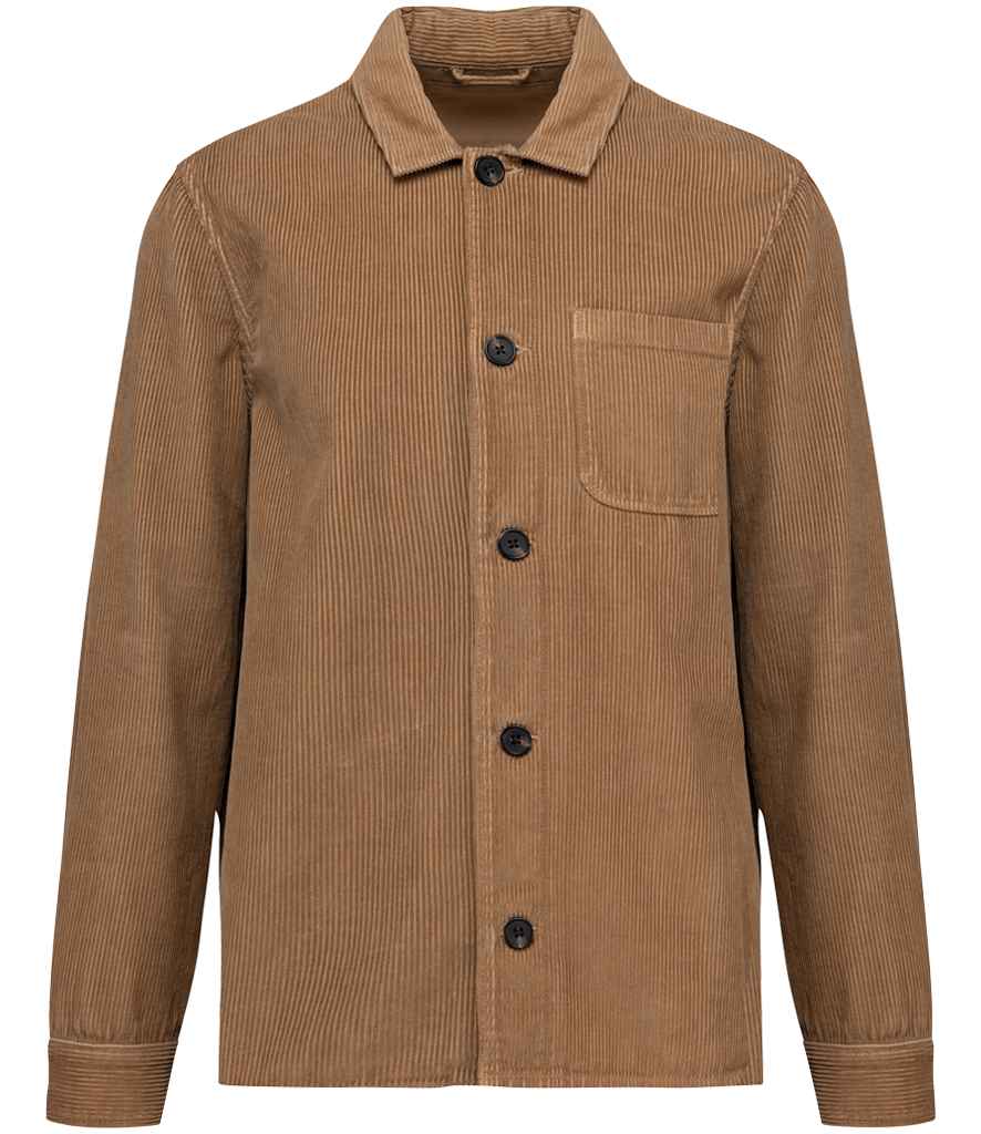 Native Spirit Corduroy Jacket in Washed Camel, front view