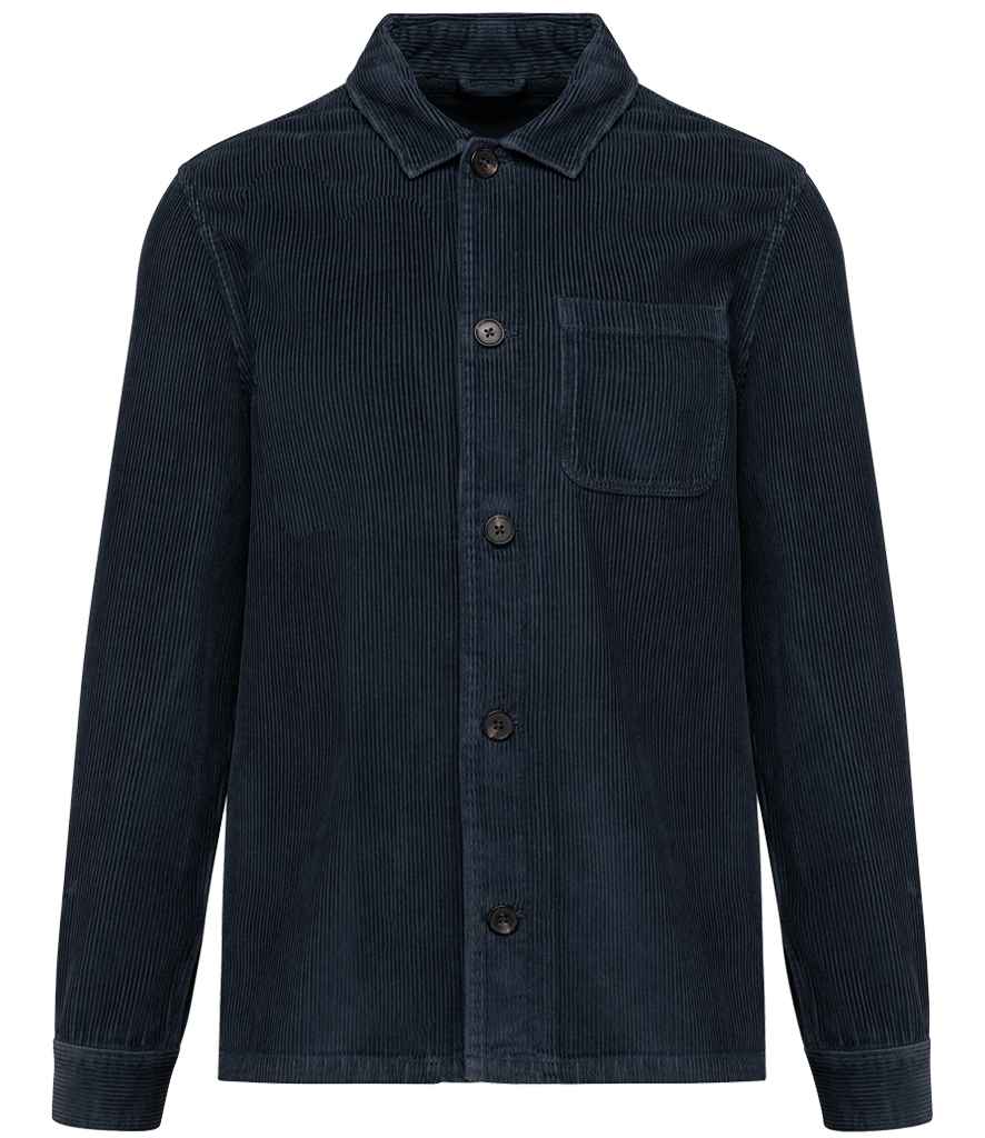 Native Spirit Corduroy Jacket in Washed Navy, front view