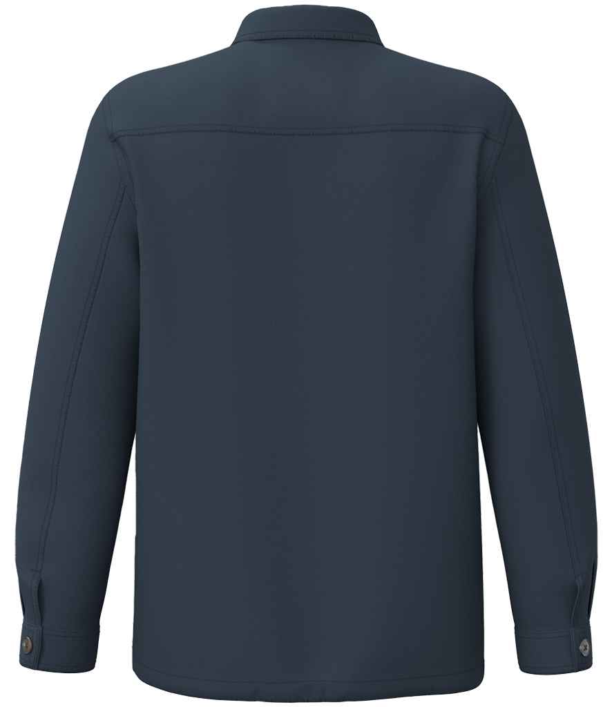 Native Spirit Washed Effect Work Jacket in Washed Navy, back view