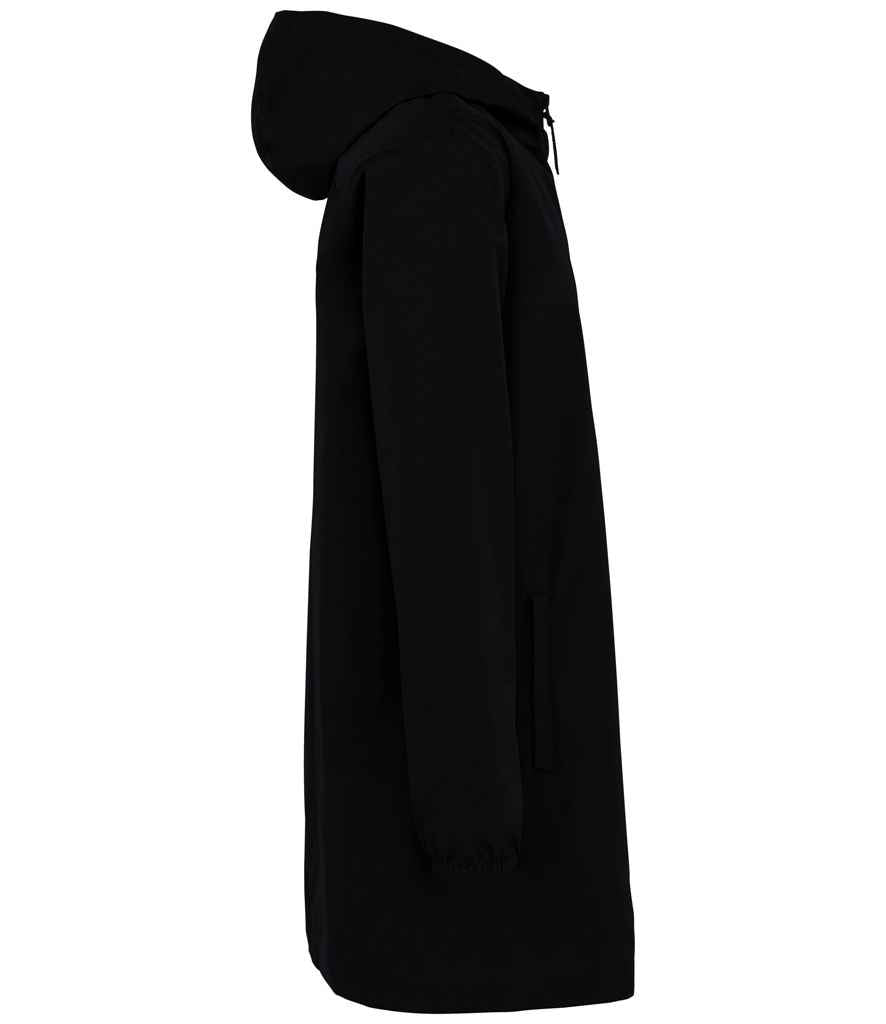 Native Spirit Unisex Waterproof Jacket in Black, side view