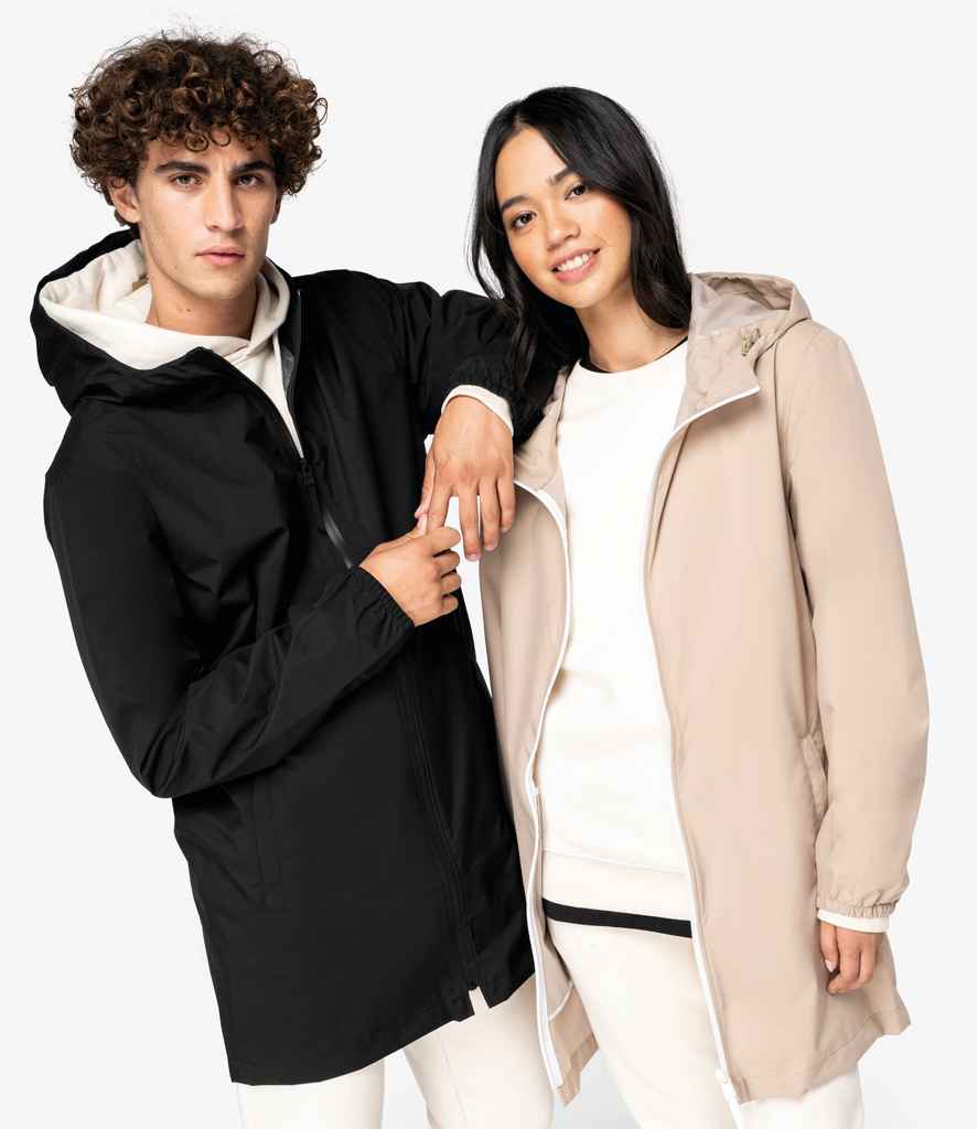 Native Spirit Unisex Waterproof Jacket in Black