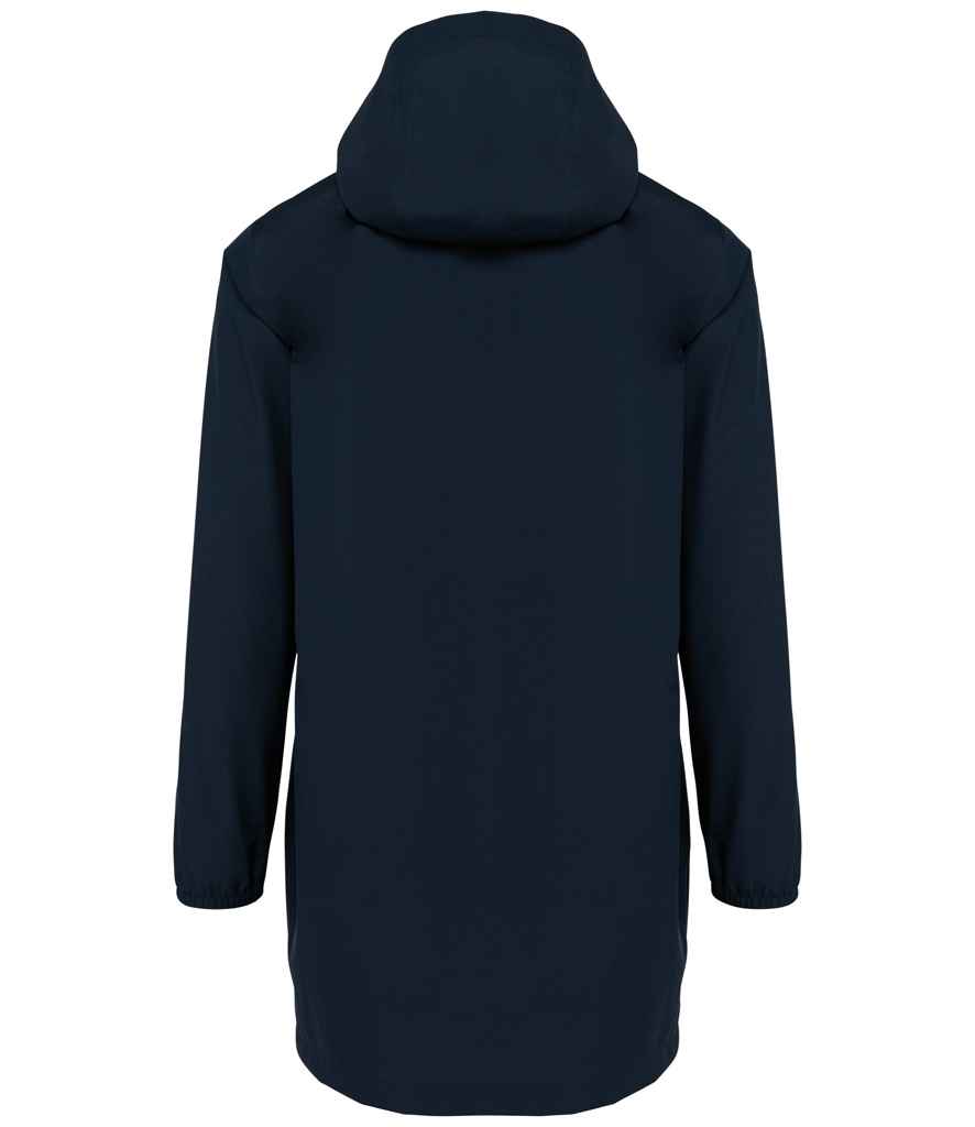 Native Spirit Unisex Waterproof Jacket in Navy, back view