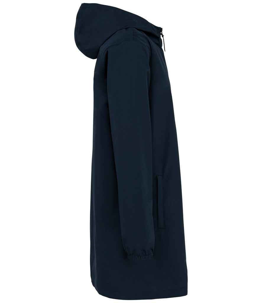Native Spirit Unisex Waterproof Jacket in Navy, side view