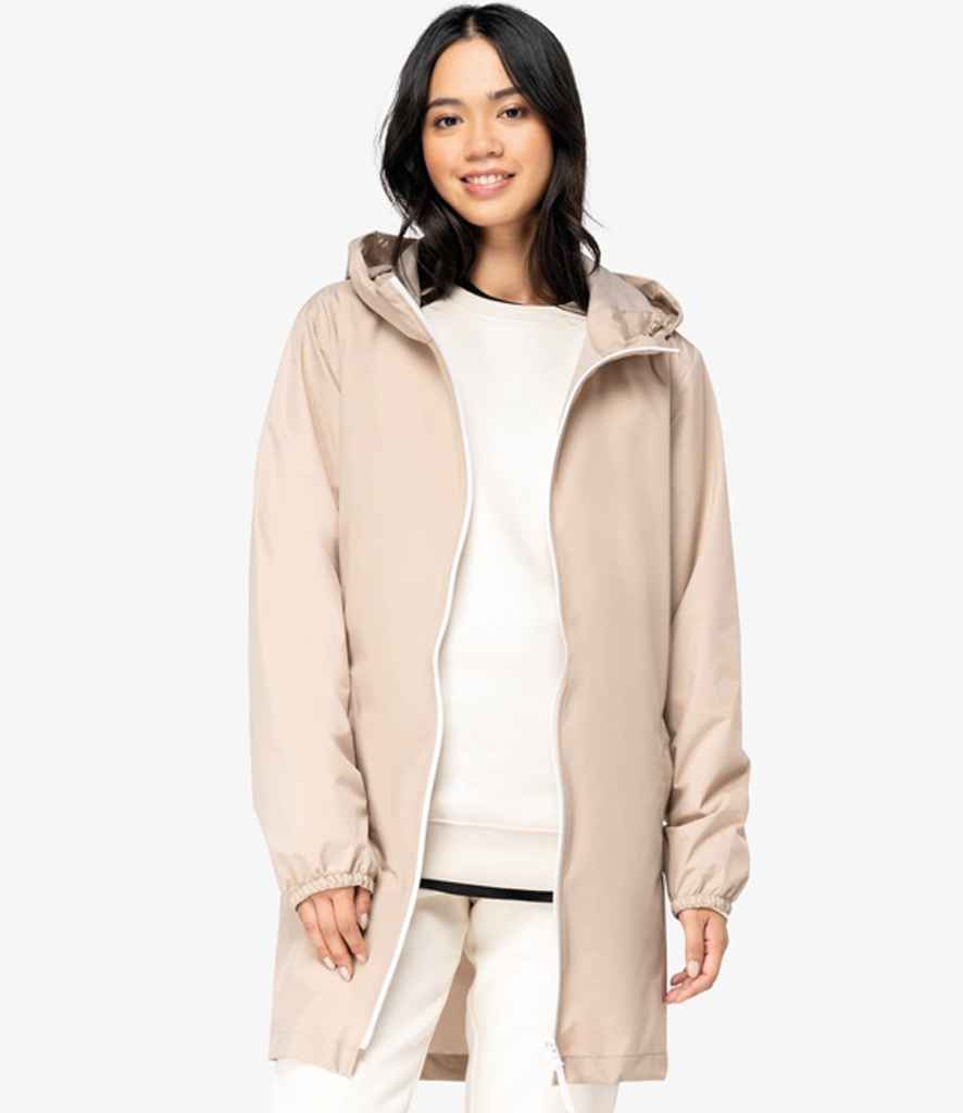 Native Spirit Unisex Waterproof Jacket in Wet Sand