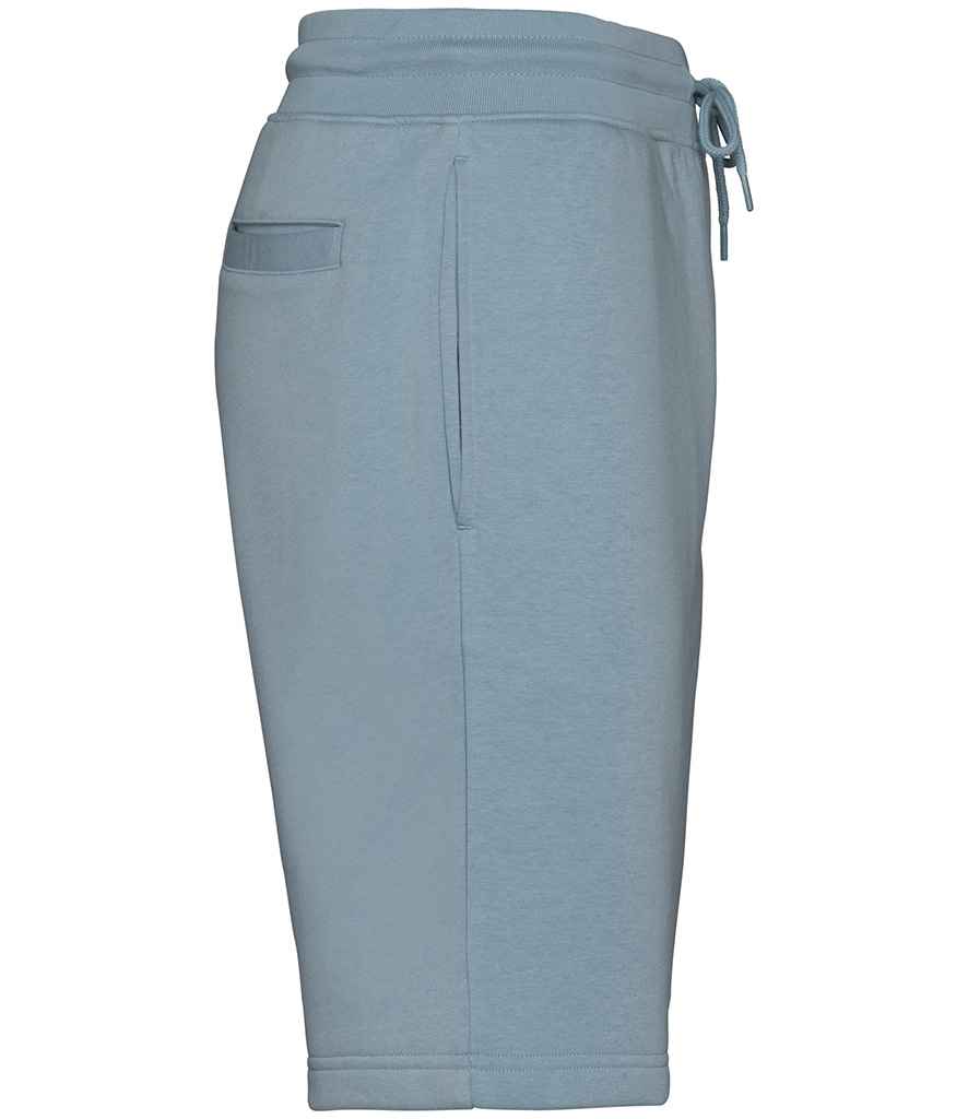 Native Spirit Bermuda Sweat Shorts in Aquamarine, side view