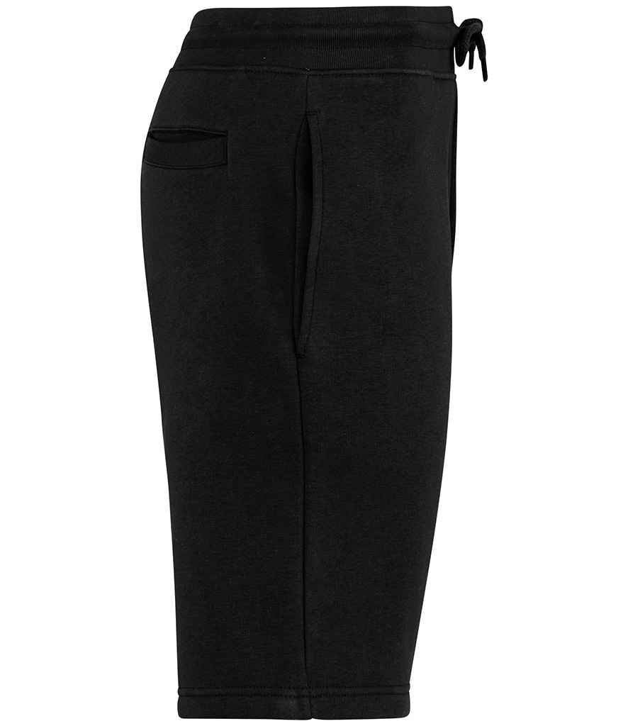 Native Spirit Bermuda Sweat Shorts in Black, side view