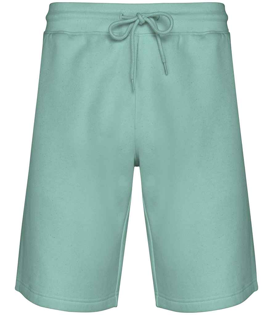 Native Spirit Bermuda Sweat Shorts in Jade Green, front view