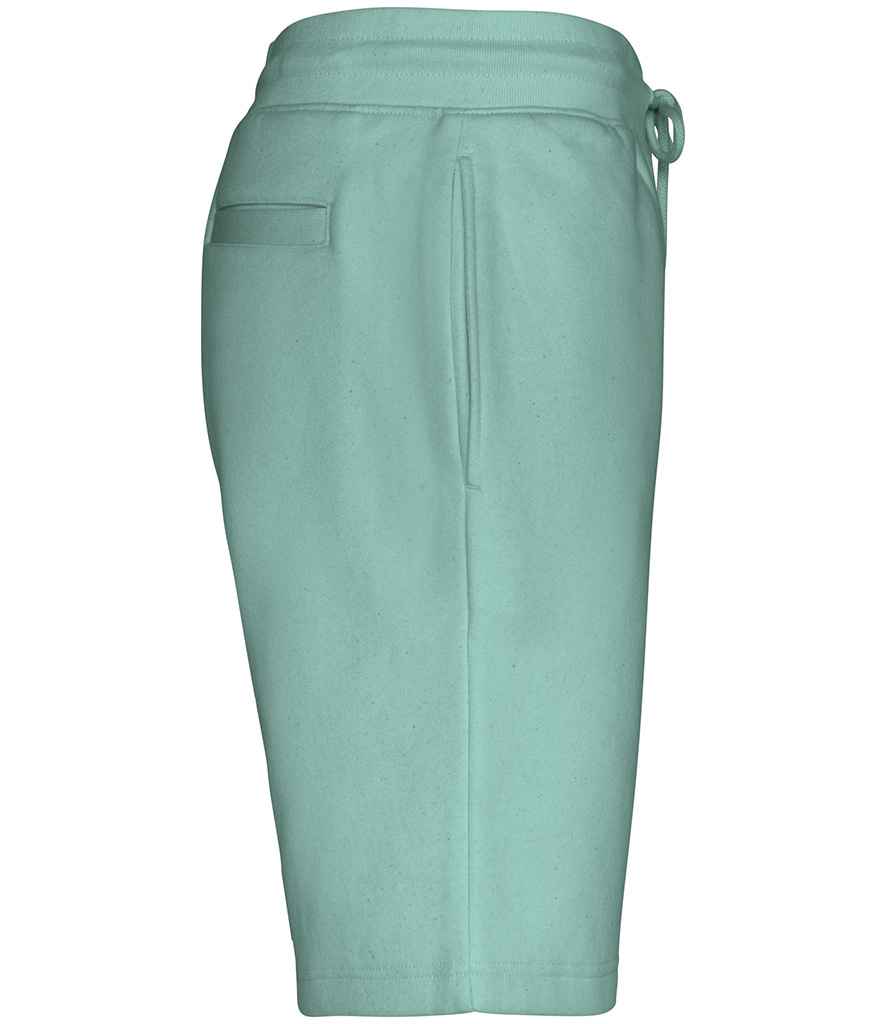 Native Spirit Bermuda Sweat Shorts in Jade Green, side view