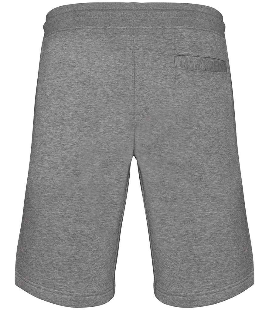 Native Spirit Bermuda Sweat Shorts in Moon Grey Heather, back view