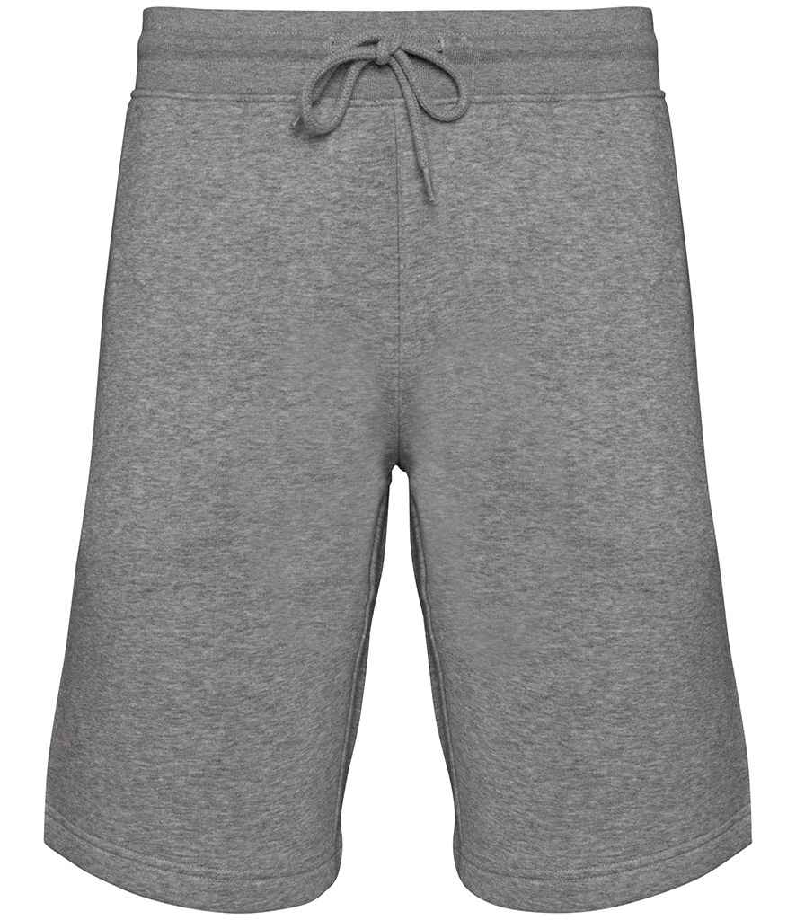 Native Spirit Bermuda Sweat Shorts in Moon Grey Heather, front view