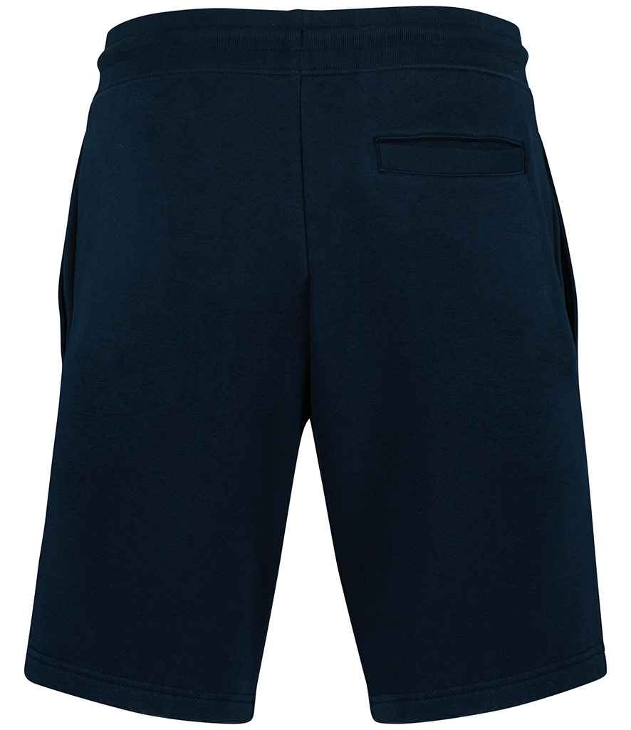 Native Spirit Bermuda Sweat Shorts in Navy, back view
