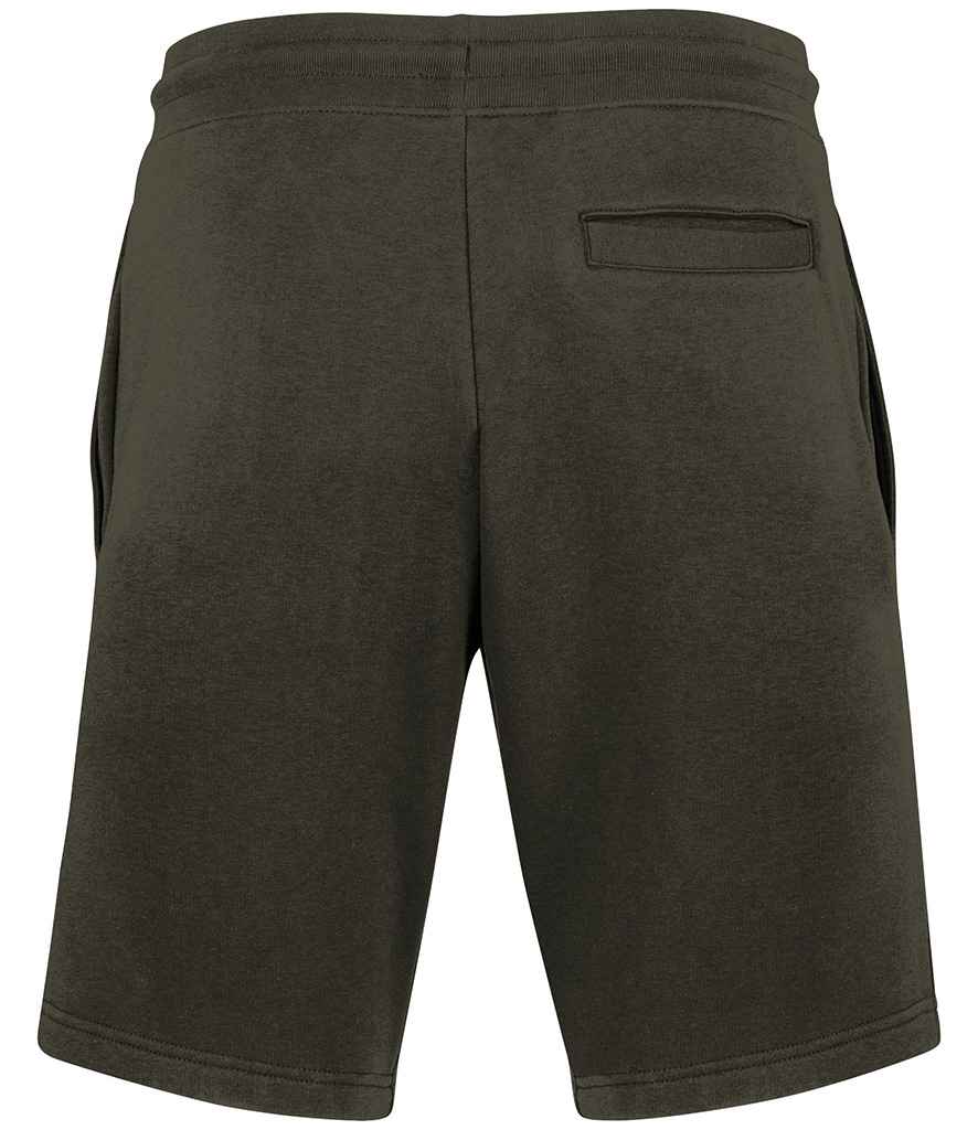 Native Spirit Bermuda Sweat Shorts in Organic Khaki, back view